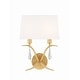 preview thumbnail 1 of 4, Crystorama Lighting Group ROL-18802 Rollins 2 Light 14" Tall Wall Antique Gold