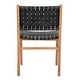preview thumbnail 6 of 11, SAFAVIEH Taika Leather Dining Chair - Black