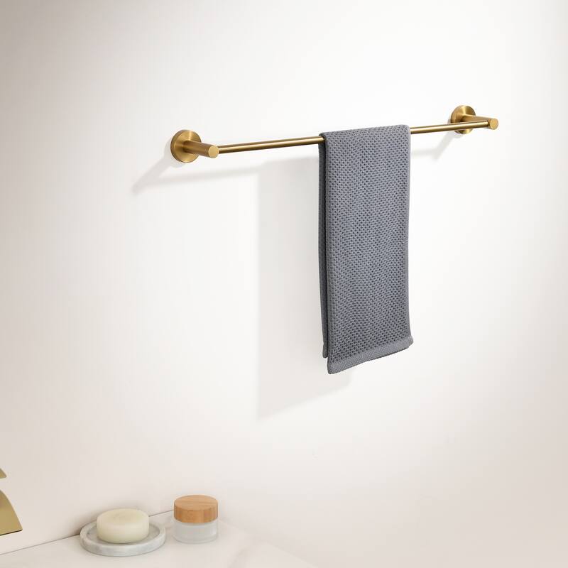 ANZZI 4-Piece Brushed Gold Bathroom Accessories Set