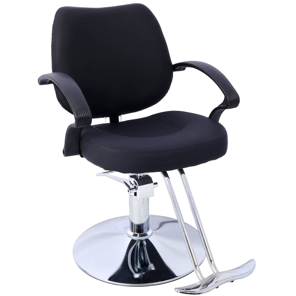 Hair Salon Chair Styling Heavy Duty Hydraulic Pump Barber Chair Beauty Shampoo Barbering Chair,with Barber Cape