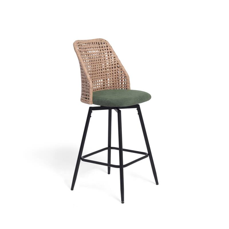 28.7"H Swivel Bar Stools/ Counter Stools with Metal Legs Set of 4 - Set of 4