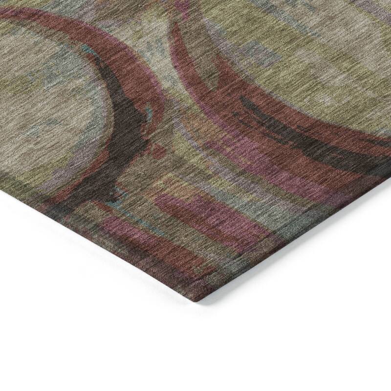 HomeRoots Geometric Transitional Rectangle Outdoor Rug