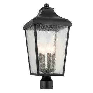 Kichler Lighting Forestdale 4-Light Textured Black Outdoor Post Light