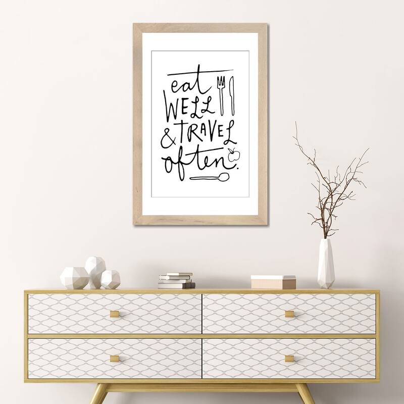 iCanvas "Eat Well Travel Often" by The Love Shop