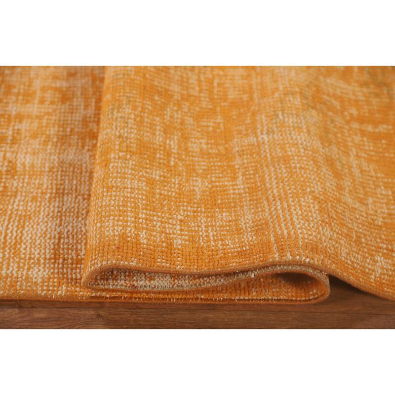 Over-Dyed Sparta Turkish Vintage Area Rug Hand-Knotted Wool Carpet - 7'0" x 9'9"