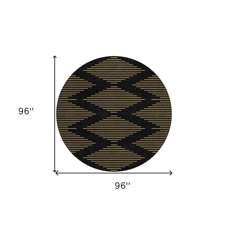 HomeRoots Geometric Transitional Rectangle Outdoor Rug