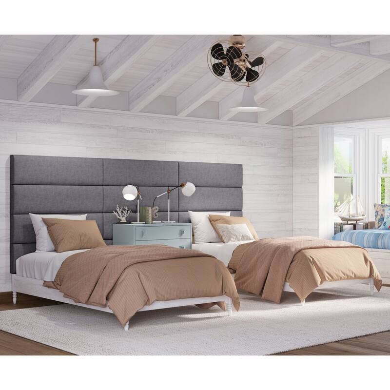 Jaxx Panelist Modern Padded Headboard - Set of 4 Wall Mounted Panels