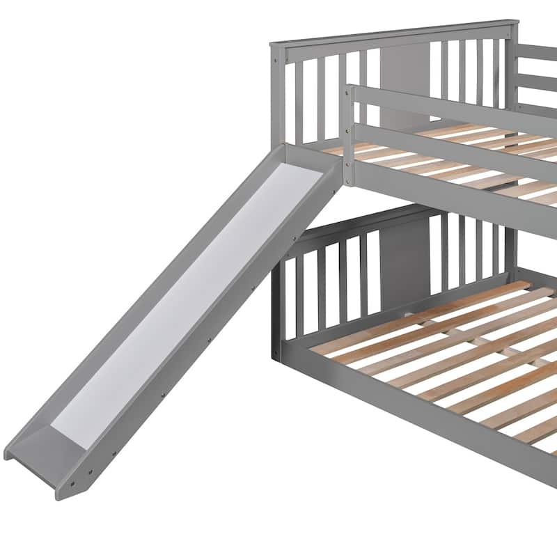 Full over Full Bunk Bed with Slide