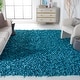preview thumbnail 1 of 136, SAFAVIEH Handmade Leather Shag Carlijn Modern Decorative Rug 5' x 8' - Light Blue - Rectangle