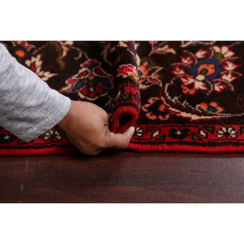 Floral Traditional Bakhtiari Persian Area Rug Hand-knotted Wool Carpet - 6'10" x 9'7"