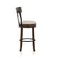preview thumbnail 35 of 33, Furniture of America Wynn Wood and Fabric Swivel Bar Chair (Set of 2)