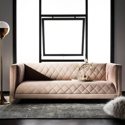 SAFAVIEH Home Luanna Diamond Trellis Sofa - 86"W x 36"D x 31"H