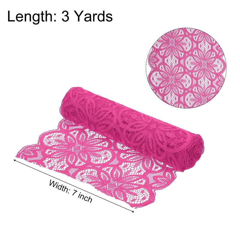 Lace Ribbon 7 Inch Lace Flower Trim for Craft Gift Wrappers Wedding