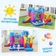 preview thumbnail 4 of 7, Gymax Inflatable Bounce House w/Slides Jumping Area Ball Pit Climbing - Multi-color