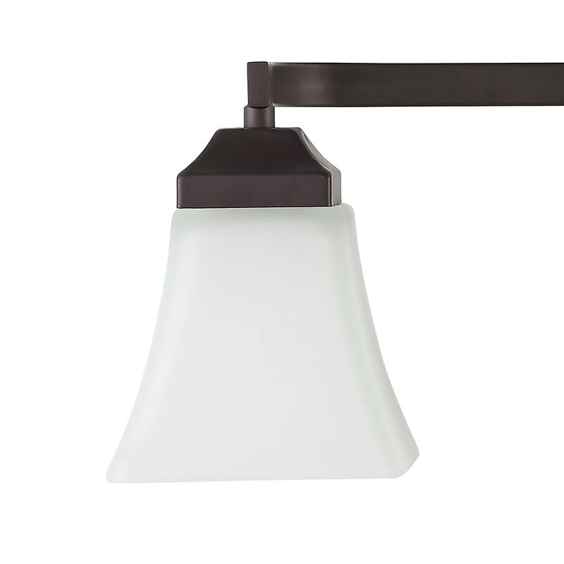 Staunton Iron/Glass Modern Cottage LED Vanity Light, Oil Rubbed Bronze by JONATHAN Y