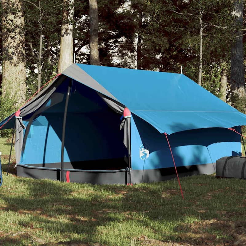 vidaXL Camping Tent 2-Person Waterproof - Blue - 76 x 48 x 37.8