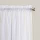 No. 918 Emily Voile Sheer Rod Pocket Curtain Panel, Single Panel