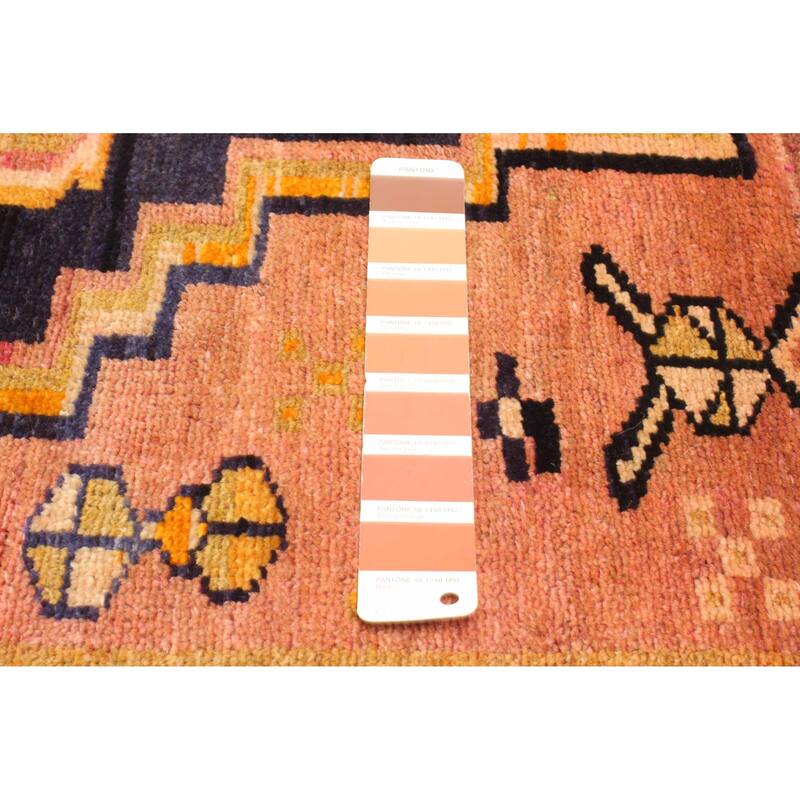 ECARPETGALLERY Hand-knotted Melis Vintage Copper Wool Rug - 4'0 x 5'8