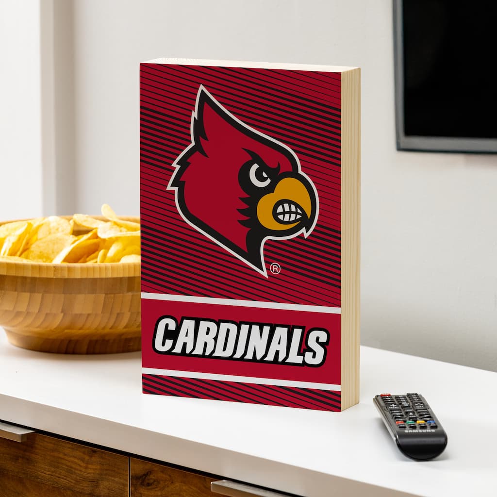 University of Louisville Wooden Tabletop Mantel Shelf Sign