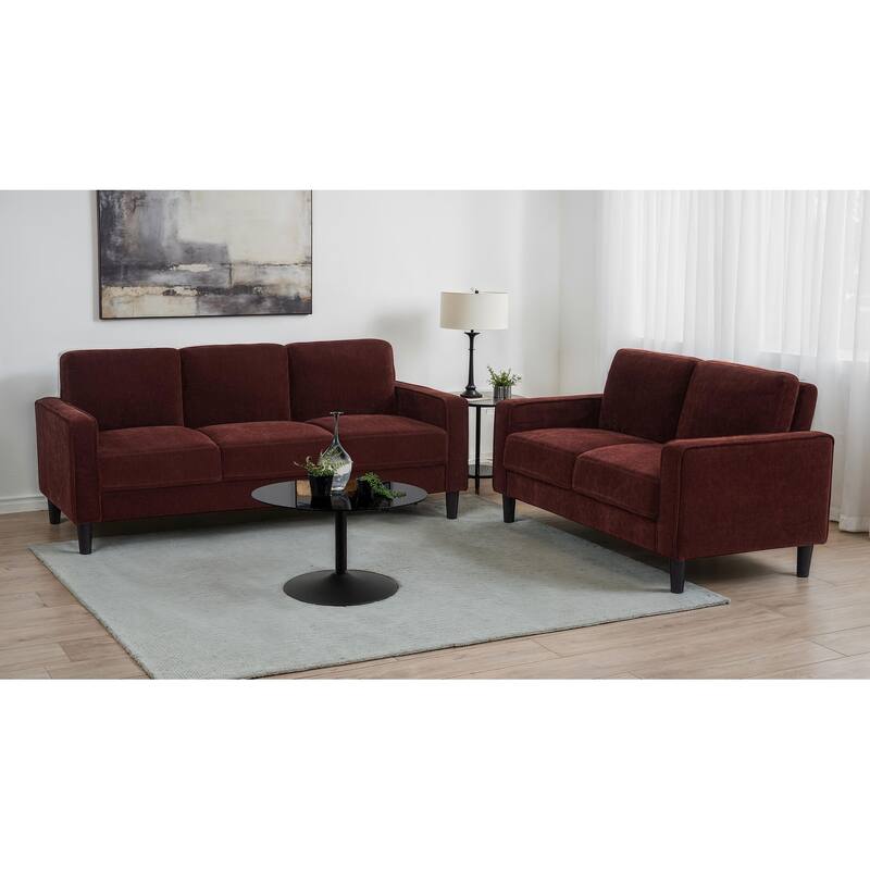 Ruth Fabric Upholstered Track Arm Sofa