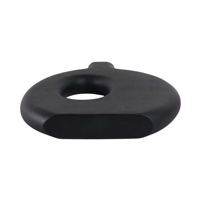 Mango Wood Modern Vase with Round Cutout Silhouette Minimalist Design