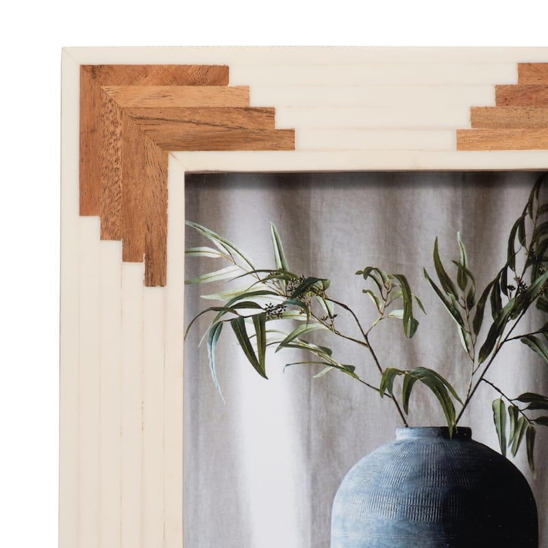 Sagebrook Home Resin and Wood Picture Frame with Glass and MDF Backing
