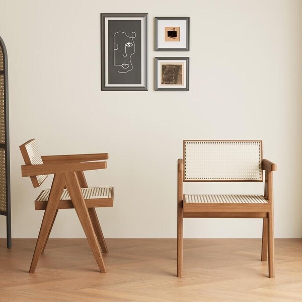 2 Piece Solid Wood Dining Chair Set undefined Versatile