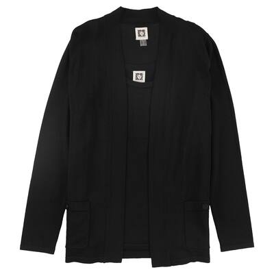 Anne Klein Womens Set Cardigan Sweater