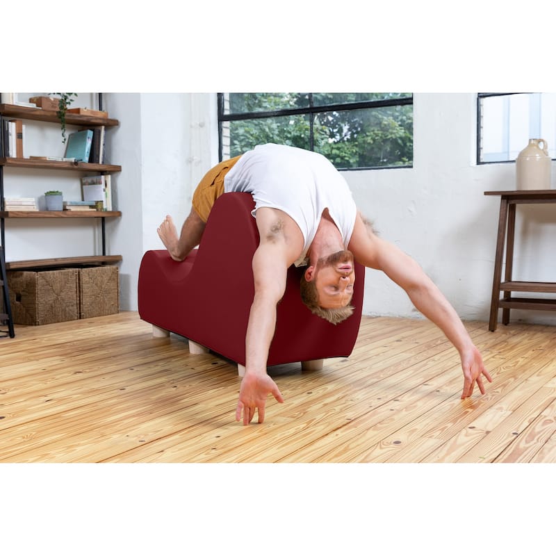 Avana Yoga Chaise Lounge w/ Maple Wood Feet