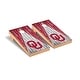 preview thumbnail 1 of 4, Oklahoma Sooners Triangle Cornhole Board Set