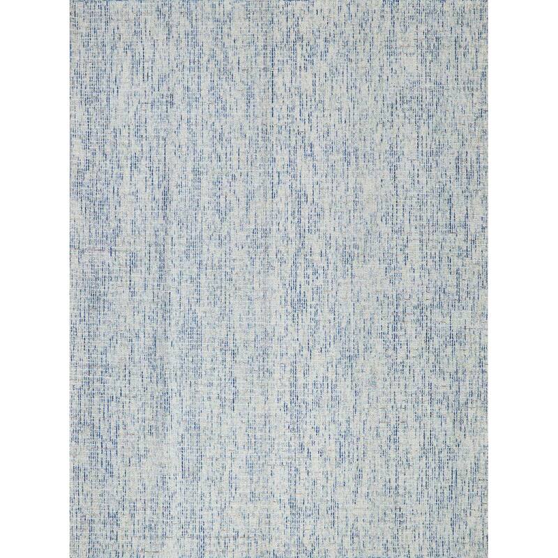 Exquisite Rugs Andora Handmade Hand-tufted New Zealand Wool on Canvas Blue/Ivory Area Rug