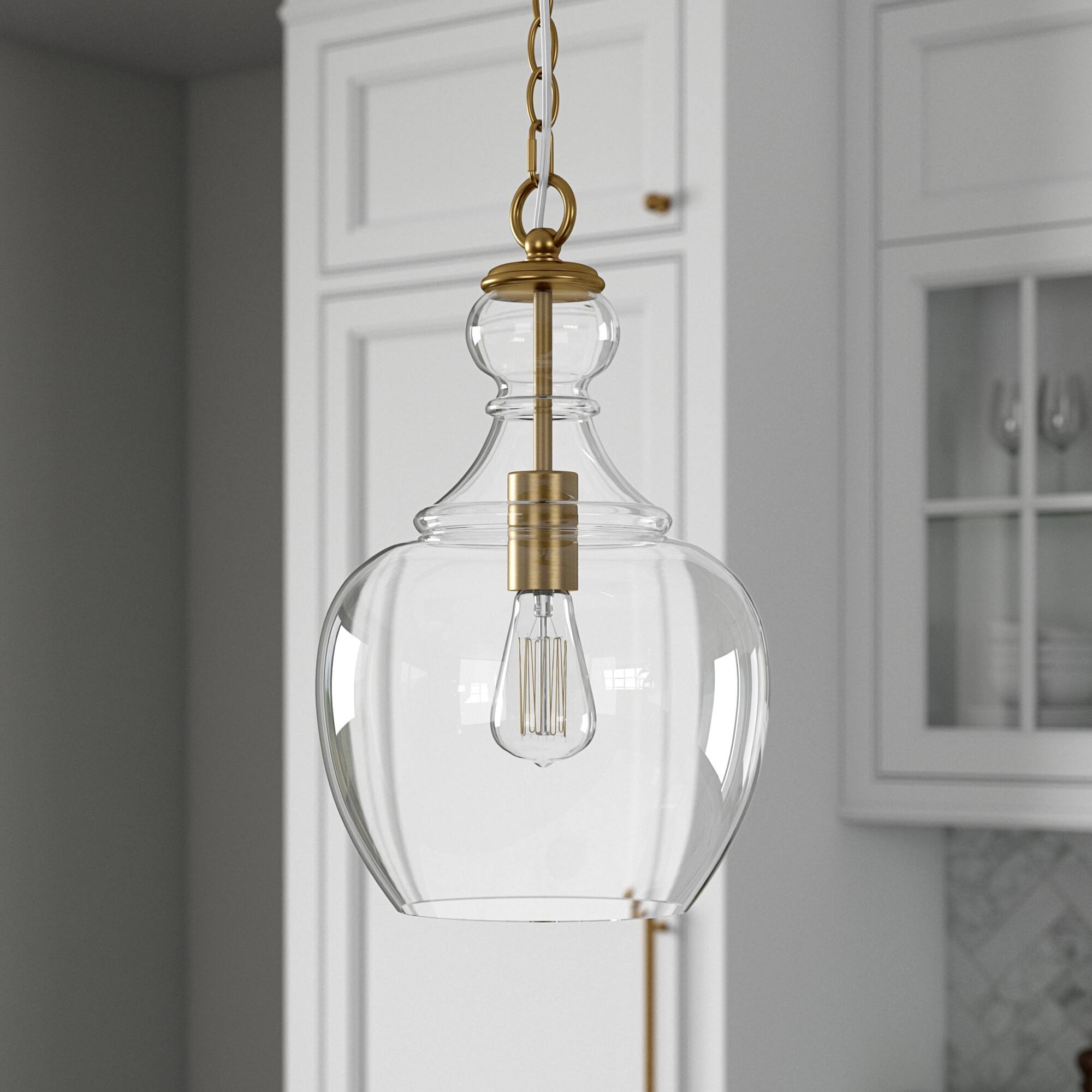Option Brass with Clear Glass