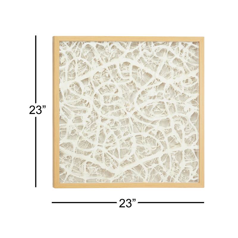 Abstract Shadow Box - White - Roche River Decor