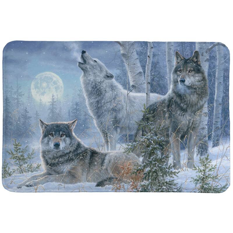 Wolf Pack Memory Foam Rug