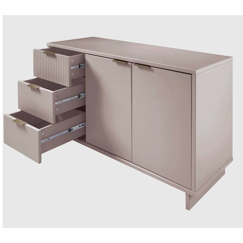 Manhattan Comfort Granville 55.07" 3 Drawer Modern Sideboard