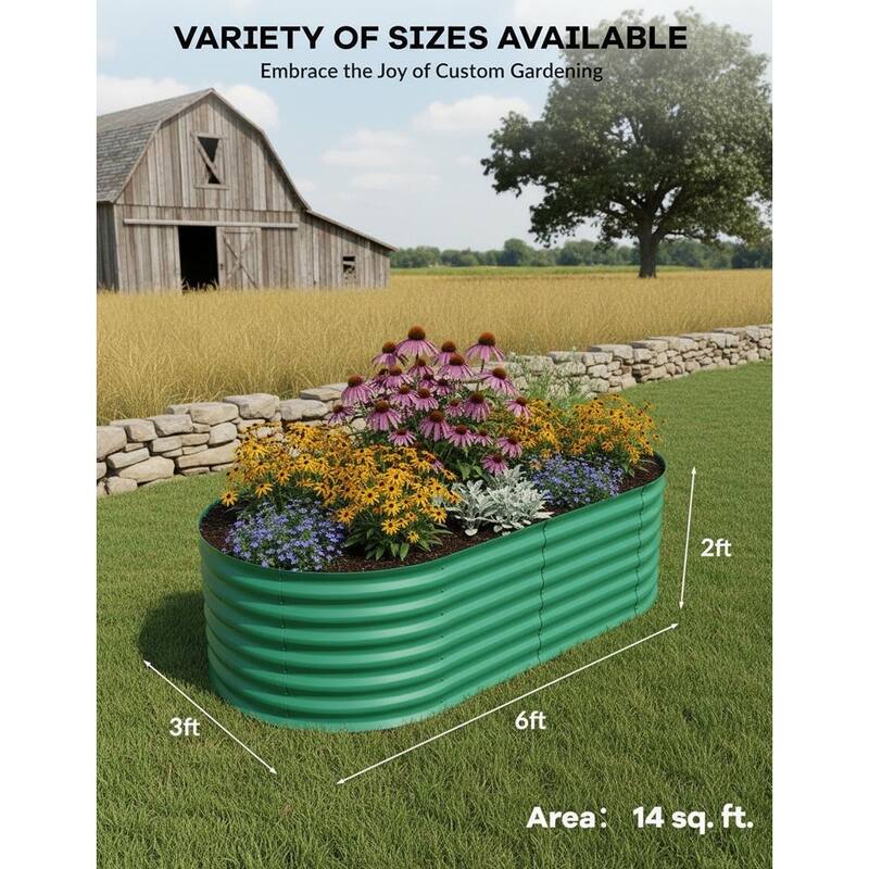 Outdoor Galvanized Raised Garden Beds