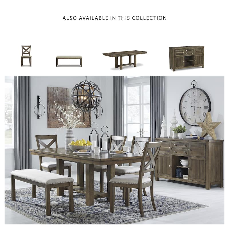 Signature Design by Ashley Mykolaiv Grey-brown Dining Room Server