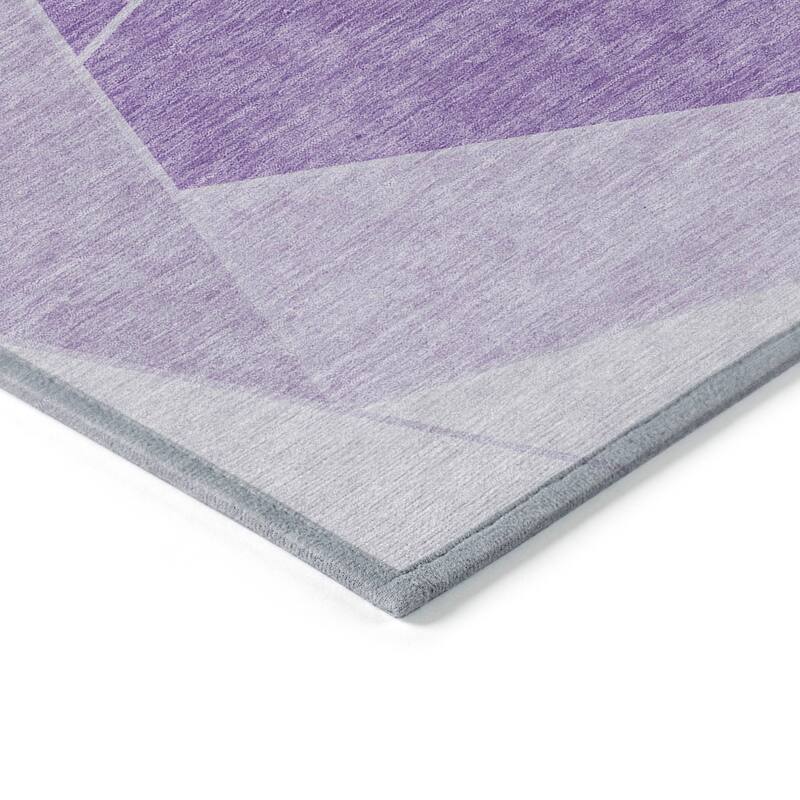 Machine Washable Indoor/ Outdoor Chantille Modern Mosaic Rug