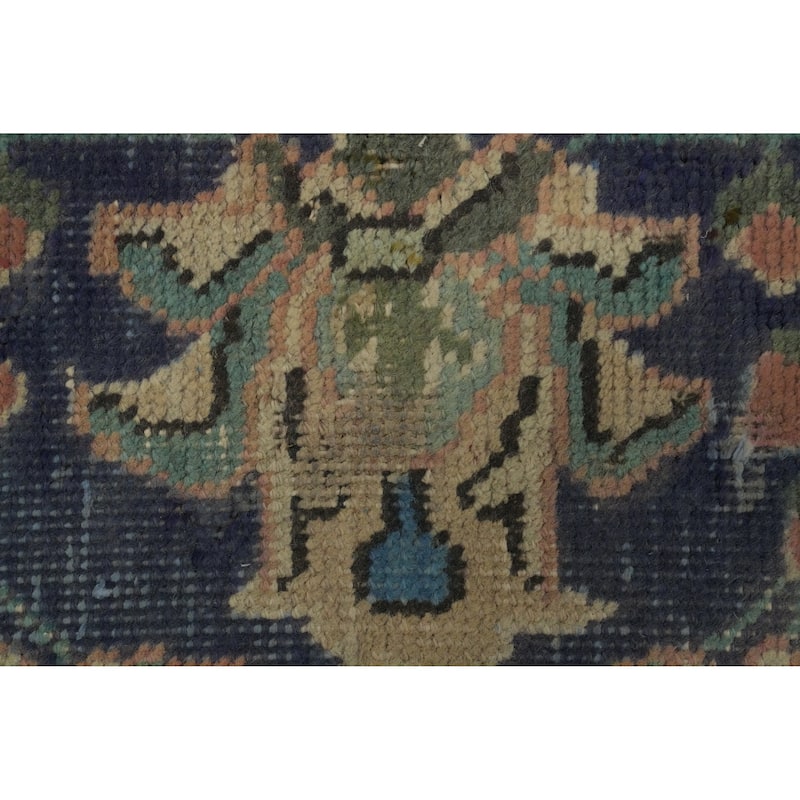 Hand Knotted Oriental 100% Wool Carpet Traditional Floral Oranges & Rust Tabriz Area Rug - 9' 7'' X 6' 4''