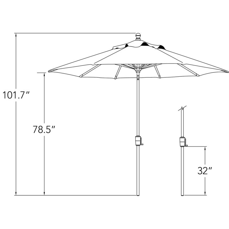 SimplyShade Catalina 9' Octagon Push Button Tilt Umbrella
