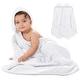 preview thumbnail 35 of 83, Comfy Cubs Hooded Baby Towels - 6 Layer, 100% Muslin Cotton - Large 32 x 32 Inch White - Pack of 2