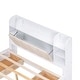 preview thumbnail 14 of 12, Queen Size Platform Kids Bed Frame with Upholstered Headboard, Storage Shelves & 4-Drawers for Bedroom, Easy Assembly, White