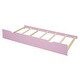 preview thumbnail 14 of 12, Pink Twin Size Solid Wood House Bed with Trundle and Writing Board for Kids