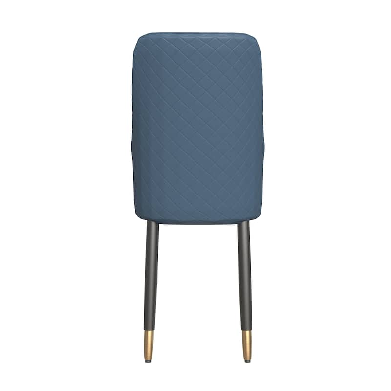 Allure Dining Chairs Fabtic/Leather Seat and Back in Oak Wood Set of 2