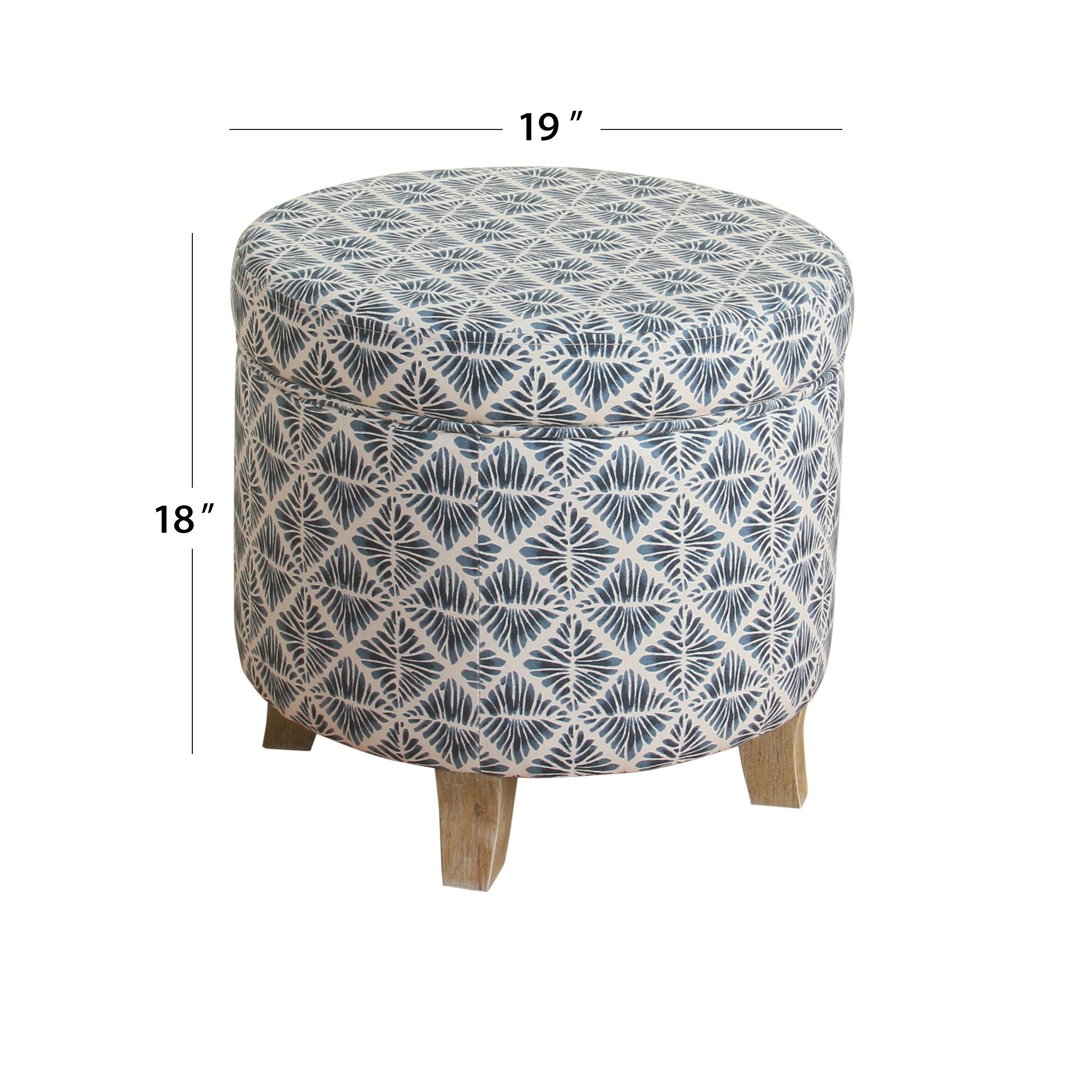 Carson Carrington Hnifsdalur Round Storage Ottoman - Picture 24 of 30