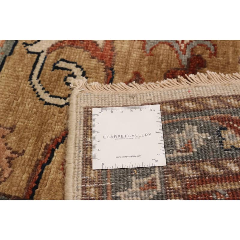 ECARPETGALLERY Hand-knotted Jules Sultane Ivory Wool Rug - 8'7 x 11'9