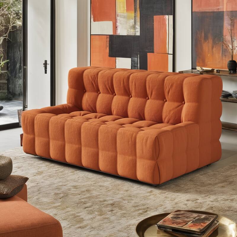 JASIWAY Modern Corduroy Fabric Upholstered Sofa