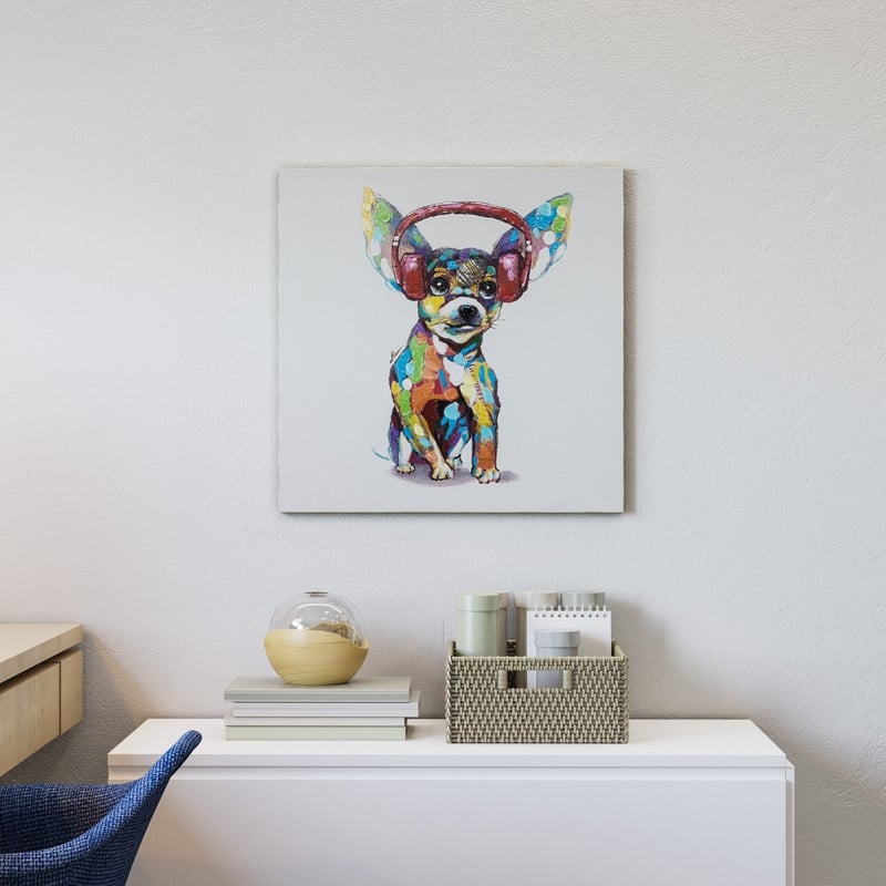 Yosemite Home Decor Dog Beats IV Original Hand-Painted Wall Art - multi