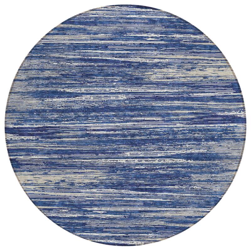 HomeRoots Striped Transitional Rectangle Outdoor Rug
