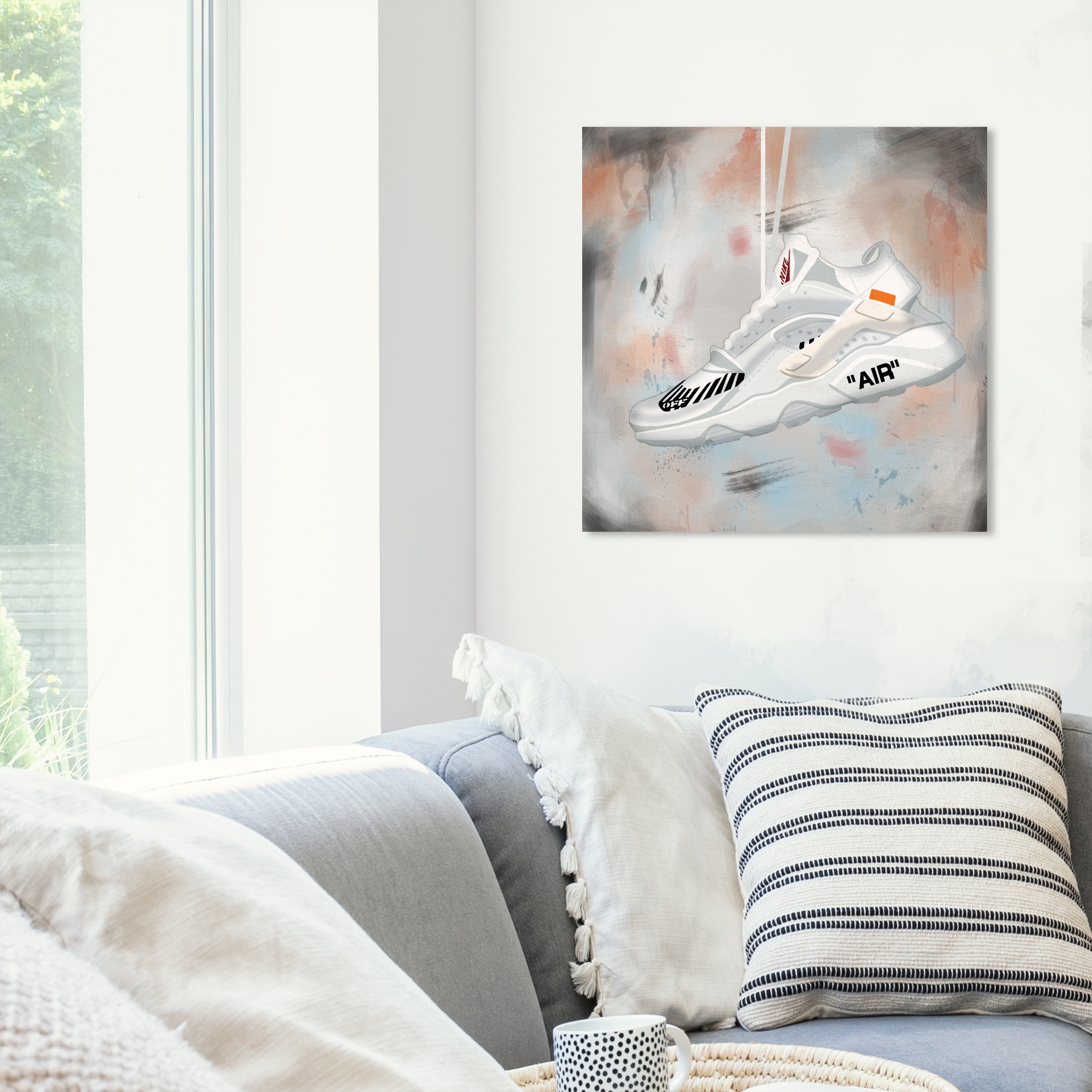 Hatcher and Ethan Prints 'Contemporary Neutral Sneaker Paint' Fashion and  Glam Gray Wall Art Canvas Print - Bed Bath & Beyond - 32593493